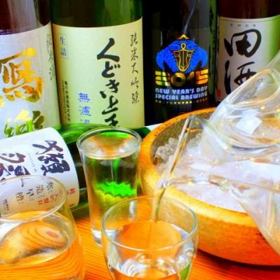 【こだわり2…日本酒】獺祭・くどき上手・田酒・寫樂など、各地の銘柄日本酒を取り揃えております