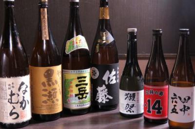 店主厳選の日本酒・焼酎置いています！