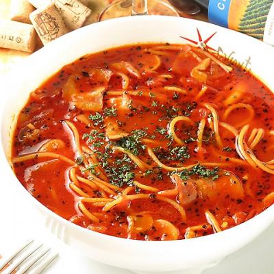 【トマトスープ×ガーリック×ピリ辛】人気No.1「真夜中のスパゲティ」をぜひ！！