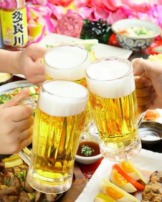 コースご予約の方、+500円で、沖縄オリオンビールが飲み放題にできます！！