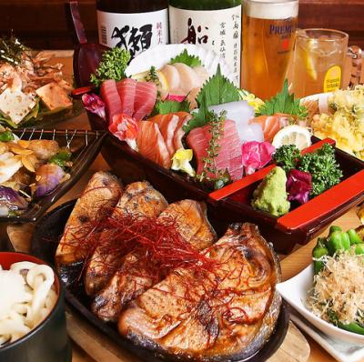 【たくみ食堂のコースは自慢の魚料理満載です☆】宴会コース3980円(税抜)～！！