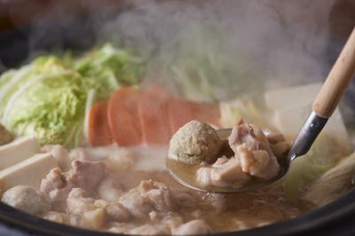 濃厚 鶏白湯スープの水炊き鍋(要予約)※2名様～