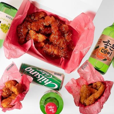 【女性に大人気】韓国FOODヤンニョムチキン、ハニーバターチキン
