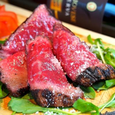 神戸牛のタリアータ～赤ワインとフェンネル、ハーブのソース～100g