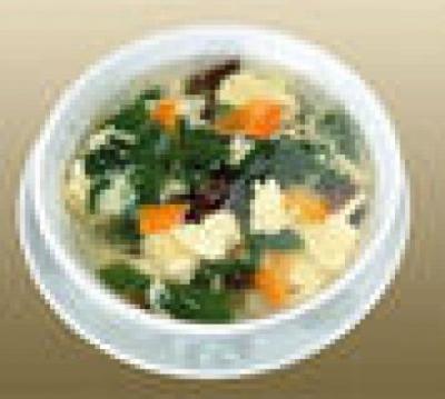 たまごスープ /コーンスープ/やさい豆腐スープ /エビワンタンスープ