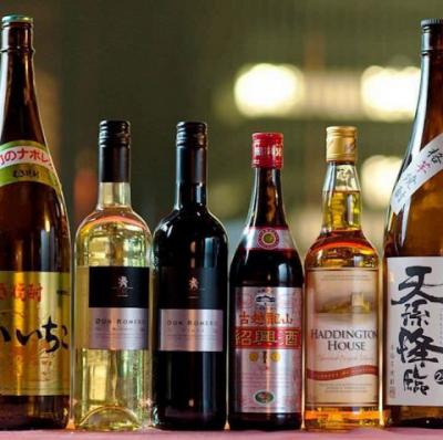 ビール、紹興酒、焼酎、ワイン等が楽しめる2時間飲み放題付きプランは横浜での飲み会・宴会に最適です。