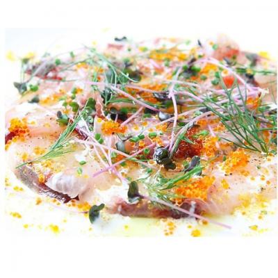 鮮魚のカルパッチョ3種盛り ～醤油麹×オリーブオイル～