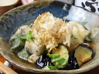 京生麩と豆腐の揚げ出し